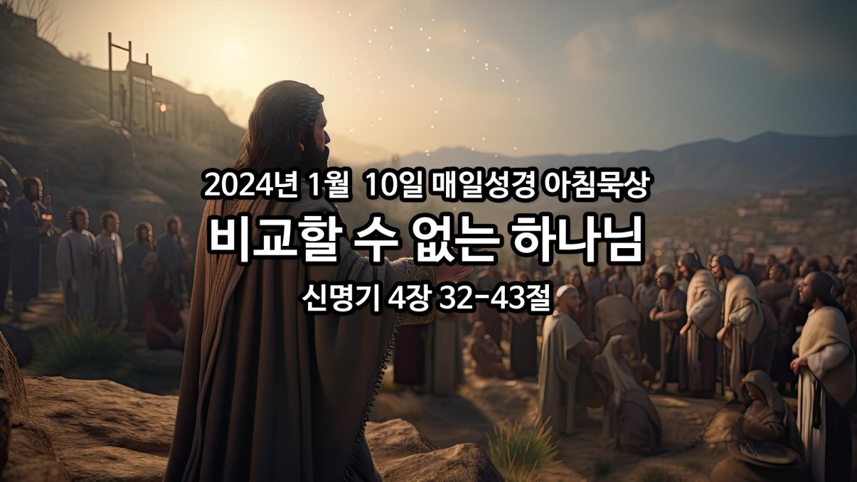 2024년 1월 10일 매일성경 아침묵상 > 매일성경 아침묵상 브리즈번새사랑교회